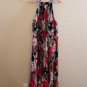 City Chic Miriam Navy Blue Floral Print Dress Size 20 NWT